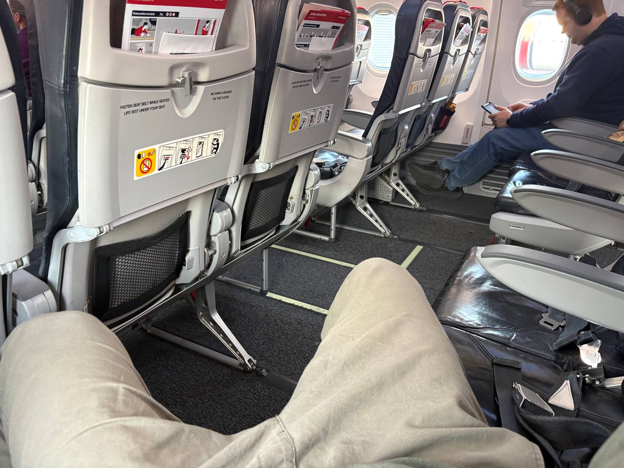 Exit row na letu do Bodø