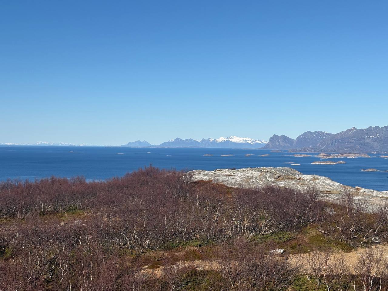 Výhled z Pollfjellet na sever