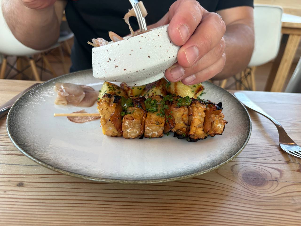 Fine dining servírování