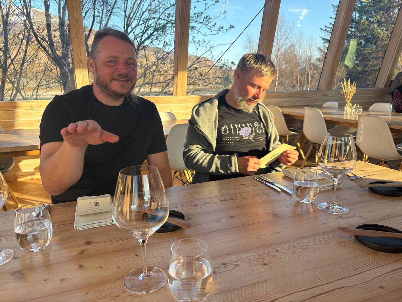 Fine dining talíř v restauraci Manshausen